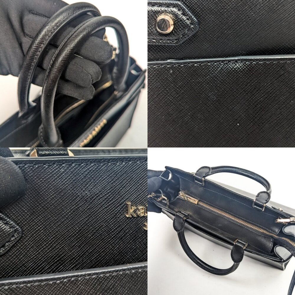 KATE SPADE Black Saffiano Leather medium sized shoulder bag - Picture 11 of 13